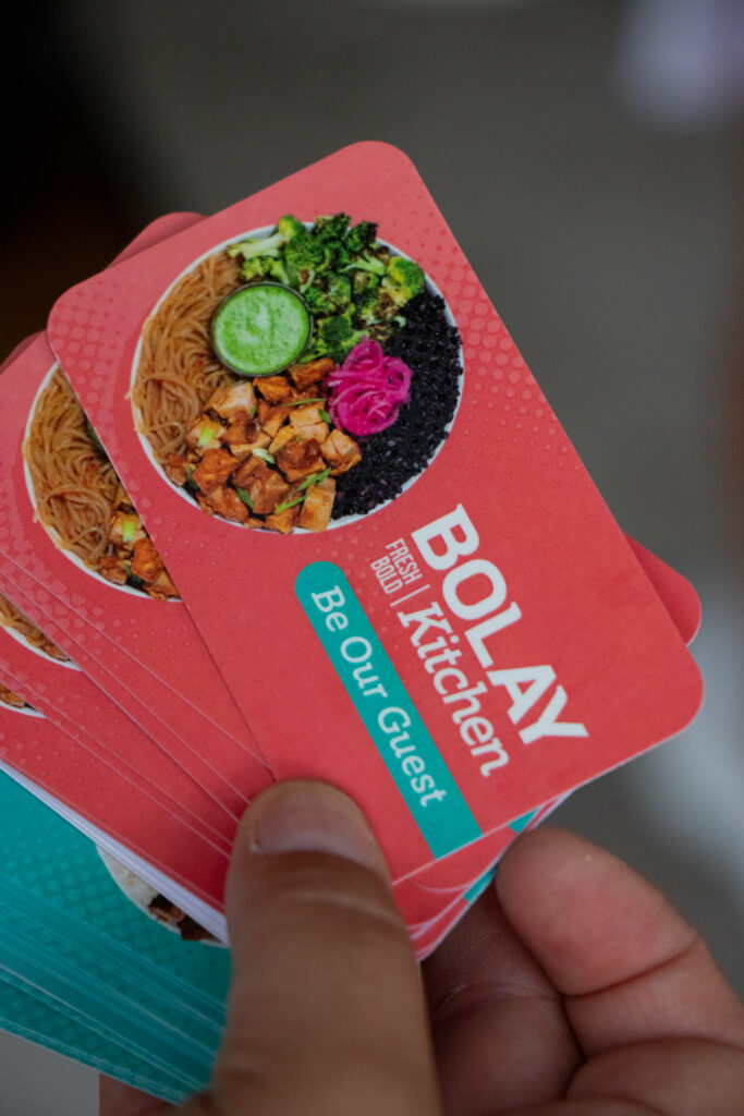Gift cards to Bolay.